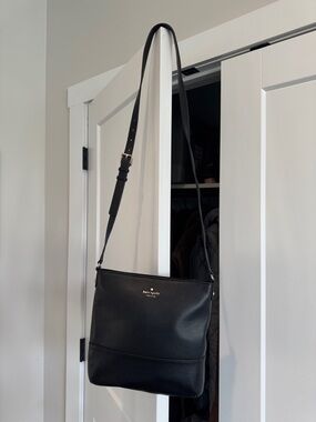 kate spade Black Pebbled Leather Crossbody